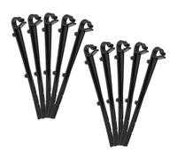 GRIRIW Clips de Protection de Gouttière Crochets Droits en ABS Noir Lot de 20 Installation Discrète et Maintien Ferme pour Support de Brosse de Gouttière
