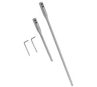 GRIRIW Ensemble de Rallonges de Foret en Acier à Haute Teneur, Tiges de Rallonge pour Mèche à Bois, 150mm et 300mm, Adaptées aux Perceuses Portatives pour Construction