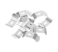 GRIRIW Kit de 10 Clips de Fixation en Acier Inoxydable Argenté pour Stores Verticaux, Installation Rapide et Blocage Lumière, pour Bureaux et Maisons Couleur Aléatoire