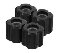 GRIRIW Kit de 4 Bagues D'essieu Adaptées aux Tubes en Aluminium de 26mm et 28mm en Pe Noir Remplacement pour Outils de Jardin pour Tondeuse à Gazon