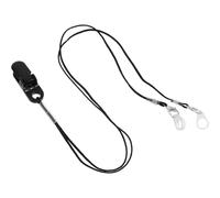 GRIRIW Lanière de Sécurité Noire en Nylon et Abs pour Amplificateur Auditif Légère avec Clip Anti-perte, Dispositif de Maintien pour Seniors Actifs et Personnes Âgées