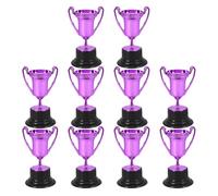 GRIRIW Lot de 10 Mini Coupes Trophées en Plastique pour Garçon et Filles, Trophée de Récompense Polyvalent, Facile à Entretenir, Décoration Élégante pour Compétitions Sportives