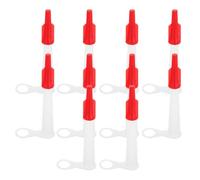 GRIRIW Lot de 10 Set de Set de Embouts D'applicateur de Mastic en Abs avec Bouchons D'étanchéité, pour Carrelage Mural et Sol, Usage Domestique et Projets Industriels