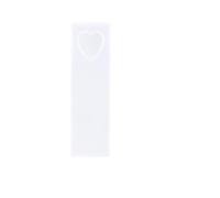GRIRIW Lot de 5 Moules Silicone de Cœur pour Marque-Pages DIY, Matériau Silicone Solide sans Déformation, pour Loisirs Créatifs et Moulage Personnalisé