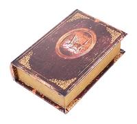 GRIRIW Ornements de Livres Faux Marron Taille S pour Décoration d'Intérieur et Accessoire de Bibliothèque Maison