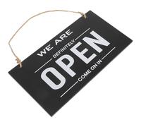 GRIRIW Panneau Double Face Ouvert Fermé en Panneau Dense Corde en Jute pour Porte de Magasin Design Polyvalent et Haute Visibilité pour Commerce