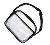 GRIRIW Pochette de Rangement Outil Transparente en PVC 17 Pouces Bandoulière Réglable et Fonction Antistatique, comme Présent Pratique et Élégante