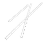 GRIRIW Règles Droites Transparentes Outils de Traçage Légers et Solides Set de 3 en Acrylique pour Dessin Précis pour Étudiants en Mathématiques