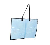GRIRIW Sac de Rangement Transparent Grand Format avec Poignée Organisateur Étanche pour Affiches Œuvres et Documents Pochette Zippée Résistante Anti-déchirure pour Étudiants et Artistes