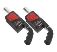 GRIRIW Souffleur Électrique Ventilateur pour Barbecue Portable 2pcs en ABS et Acier Inoxydable Facile à Utiliser pour Camping et Pique-niques en Plein Air