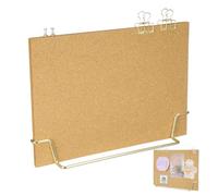 GRIRIW Tableau Mémo en Liège Socle en Bois Portable et Mural pour Bureau ou Maison, pour Garçon et Filles et Affichage de Messages