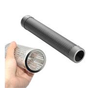 GRIRIW Tube Fumoir Rond en Acier Inoxydable 30cm Résistant la Rouille pour Barbecue à Gaz et Portable Saveur Fumée Supplémentaire