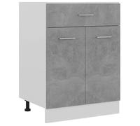 (Gris)Armoire de plancher à tiroir,Buffet bas - Espace rangement optimal, Gris béton bois ingénierie 587175