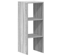 Gris Bibliothèque empilable, CLARENCE, Meuble de salon, sonoma gris 30x30x80 cm bois ingénierie LV3415