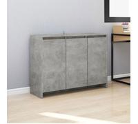 (Gris) Buffet bahut - Buffet Enfilade Gris béton 102x33x75 cm bois ingénierie 647948