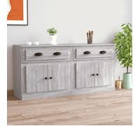 Gris Buffets - Vitrine bahut - armoire console Pour cuisine, 2 pcs Sonoma gris - Bois d'ingénierie 7298845