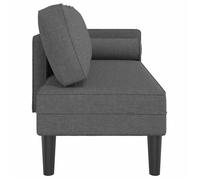 Gris CHAISE/FAUTEUIL - SARAZYJ - Chaise longue - Siège long - avec coussins - gris foncé - tissu - 116,5x62x57,5cm Hot97541834