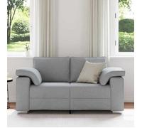 Gris clair SOFA - PHSH - Canapé 120cm - 2 places - Gris clair tissu C205