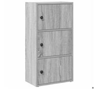 Gris Étagère,Bibliothèque - bureau/Salon - Meuble de rangement - sonoma gris 40x24x77 cm - Bois d'ingénierie @EU245536