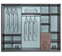 Gris Grande armoire Chambre Armoires en bois Meubles de luxe Nouveau