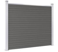 Gris Grillage de jardin - Pour jardin/terrasse - Panneau de clôture WPC 180x146cm Gris skf2971899