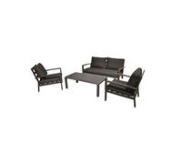 Gris proloisirs Ensembles canapes. fauteuils et tables de jardin aluminium 5 pieces