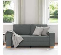 Gris SOFA - PHSH - Canapé 2 places - contemporain - Gris foncé 140 cm tissu - C2031