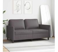 Gris SOFA - PHSH - Canapé avec 2 places - contemporain - Gris 140 cm Similicuir C1683