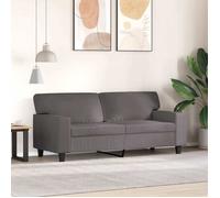 Gris SOFA - PHSH - Canapé avec 2 places - contemporain - Gris 140 cm Similicuir C1741