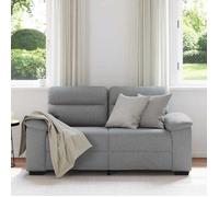 Gris SOFA - PHSH - Canapé avec 2 places - contemporain - gris clair 120 cm tissu - C2074