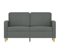 Gris SOFA - PHSH - Canapé avec 2 places - contemporain - Gris foncé 120 cm tissu - C1775