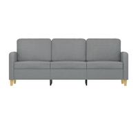 Gris SOFA - PHSH - Canapé avec 3 places - contemporain - Gris clair 180 cm tissu - C1789