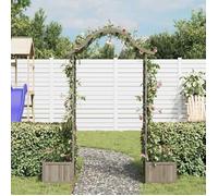 Gris Support pour plantes - ZENCORE® Pergola de jardin - avec jardinière Gris Bois pin massif Top943552631