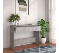 (Gris) Table Console，VIDAXL,Armoire haute de salon, table d'appoint gris béton 100x35x76,5cm bois d'ingénierie Mgnifique965329