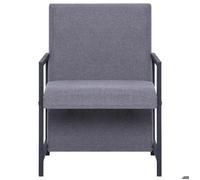 Gris Tissu Chaise de relaxation 1 PLACE - SHIELDPRO®NEUF Fauteuil gris clair tissu 53x69x73cm 4755114