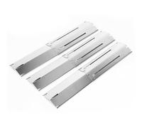 GRISUN Lot de 3 plaques de protection contre la chaleur réglables en acier inoxydable pour barbecue à gaz, diffuseur de flamme universel, cache-brûleur, rails d'arômes, pièces de rechange de 29,8 à