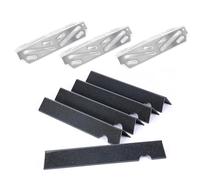 GRISUN Réflecteur de chaleur et barres de flavorizer pour Weber Genesis II/LX 300 série (à partir de 2017), compatible avec E-310, E-330, E-335, S-335, LX S/E-340, plaques chauffantes de rechange pour