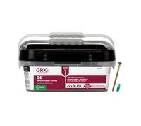GRK 121050 R4 T-25 Vis de cadre/terrasse multi-usages, 9 par 3 1/8 po, acier, plat