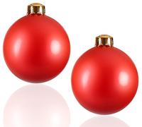 GroBe Lot de 2 boules de décoration de Noël gonflables XXL - Décoration d'extérieur - Décoration de fête de jardin - Bijoux géants pour fête de mariage - À suspendre et réutilisable - Décoration de