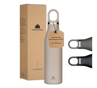 Groenenberg Gourde en acier inoxydable 500 ml ou 750 ml | 100 % anti-fuite | Bouteille isotherme adaptée aux boissons gazeuses | Bouteille isotherme pour le sport
