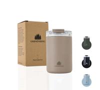 Groenenberg Mug isotherme 350 ou 473 ml | Thermos café 100% anti-fuite | Garde au chaud pendant au moins 4h | Tasse isotherme en acier inox recy arth, 350 ml)