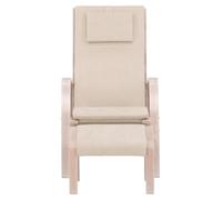 Grötö fauteuil avec repose-pieds beige.