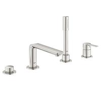 GROHE 19577DC1 Lineare Façade pour combiné monocommande 4 trous, Supersteel
