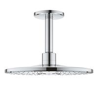 GROHE 26477000 Set douche de tête bras 2 jets Rainshower 310 SmartActive, Chrome, 142 mm