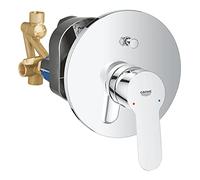 Grohe BauEdge - Mitigeur encastré de baignoire avec corps encastré, chrome 29079000
