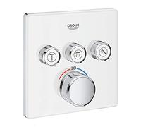 GROHE - Mitigeur bain-douche Grohtherm SmartControl 29157LS0 thermostatique encastré 3 sorties blanc