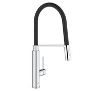 GROHE 31492000 Concetto Semi-Pro Robinet de cuisine monocommande Starlight Chrome, 31492000