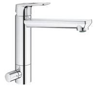 GROHE 31713000 Mitigeur monocommandé pour évier BauLoop 31713 mh. GROHE ZERO robinet d'arrêt chrome