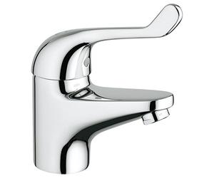 Grohe 32789000 7809456 Euroeco Spécial Mitigeur de Lavabo À Levier Simple avec Corps Lisse 120 Mm Chromé