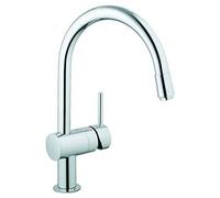 GROHE 3291800E 7815264 Minta Mitigeur d'évier à levier simple avec clapet anti-retour intégré Chromé